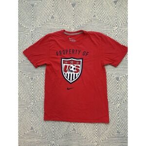 Nike Property of US Soccer T-Shirt - Red - Small